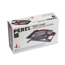 POMPE A PIED DOUBLE CYLINDRE AVEC MANOMETRE