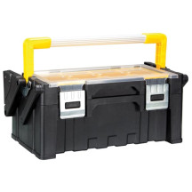 Boîte à Outils en Plastique avec Bacs Amovibles - 21 L