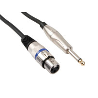 CÂBLE XLR - XLR FEMELLE vers JACK 6.35 mm - MONO - 3 m