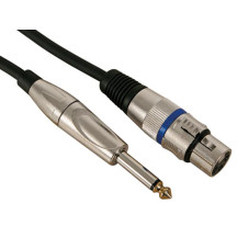 CÂBLE XLR - XLR FEMELLE vers JACK 6.35 mm - MONO - 10 m