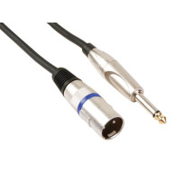 CÂBLE XLR - XLR MÂLE vers JACK 6.35 mm MÂLE - MONO - 1.5 m