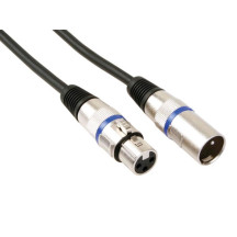 CÂBLE XLR - XLR MÂLE vers XLR FEMELLE - 1 m - NOIR