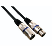CÂBLE XLR - XLR MÂLE vers XLR FEMELLE - 10 m - NOIR