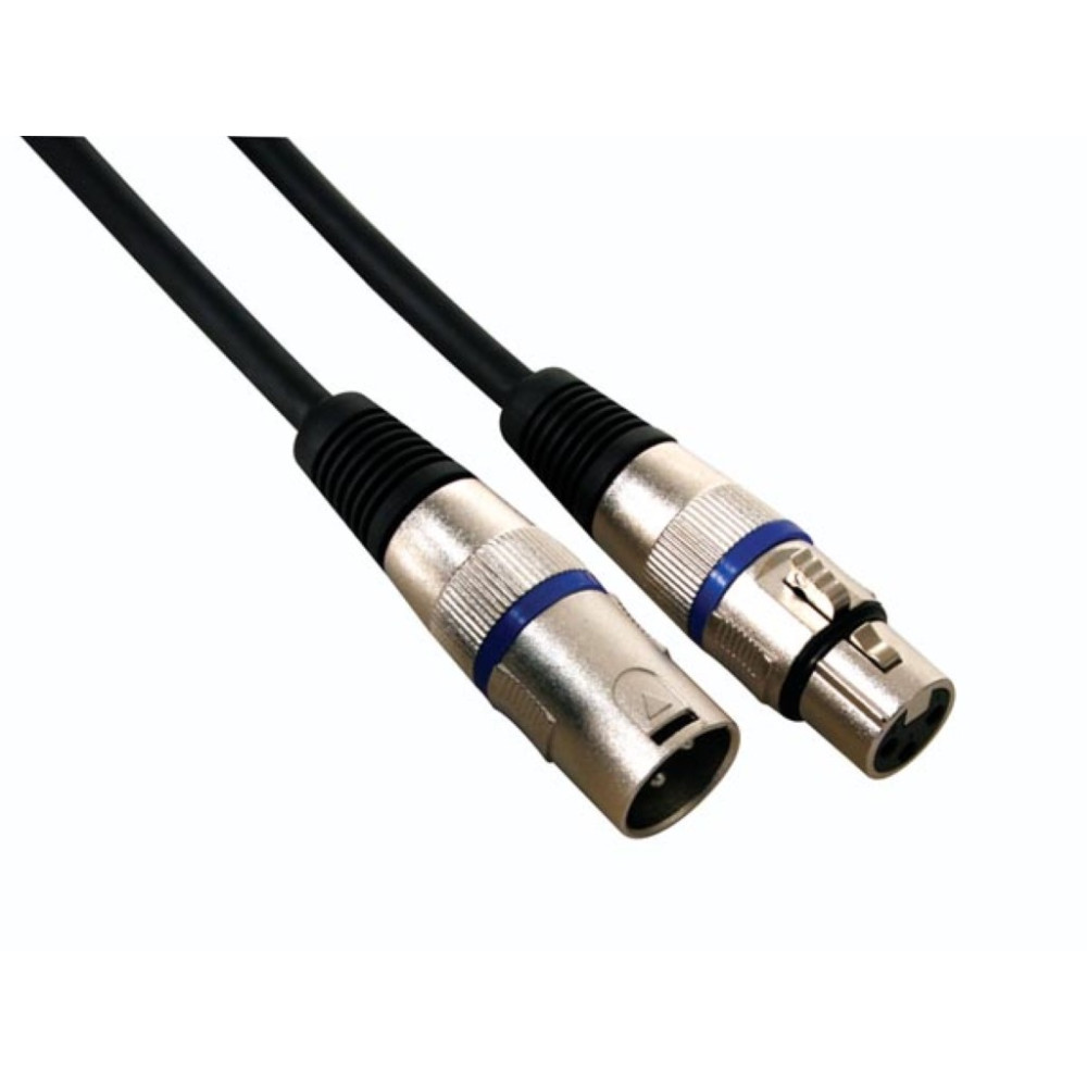 CÂBLE XLR - XLR MÂLE vers XLR FEMELLE - 10 m - NOIR