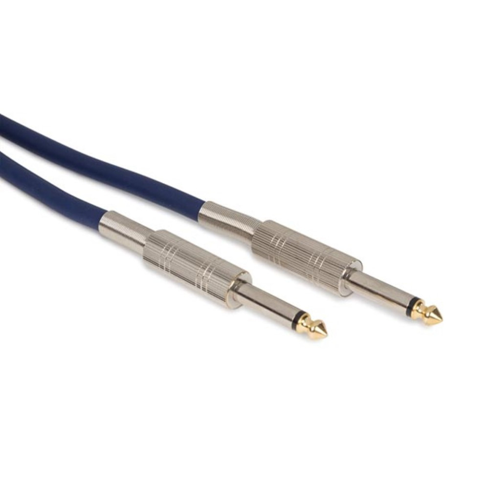 CÂBLE HAUT-PARLEUR - JACK 6.35 mm vers JACK 6.35 mm - MONO - 10 m - BLEU