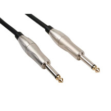 CÂBLE POUR GUITARE - JACK 6.35 mm vers JACK 6.35 mm - 5 m - JACK MÉTALLIQUE