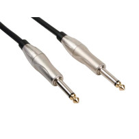 CÂBLE POUR GUITARE - JACK 6.35 mm vers JACK 6.35 mm - 5 m - JACK MÉTALLIQUE