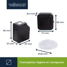 Mini système de sécurité infrarouge sans fil - 7 m