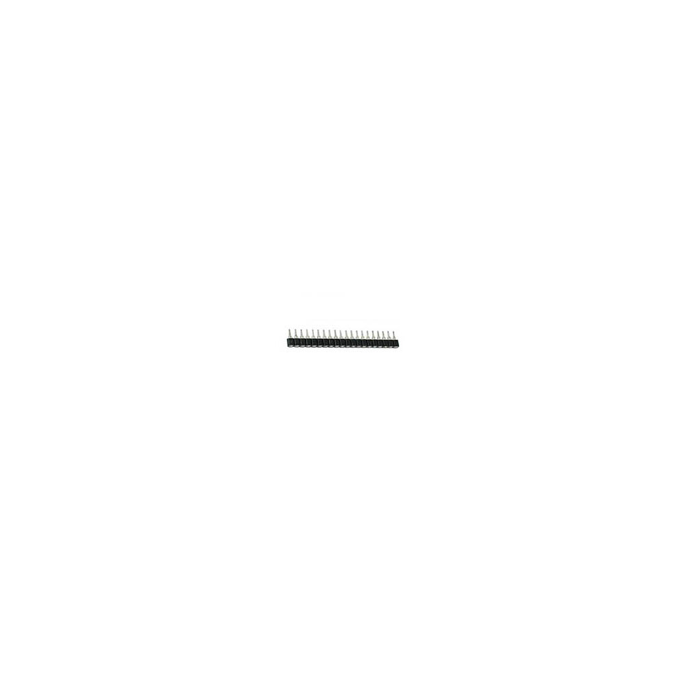 BARRETTE FEMELLE POUR CI, SIMPLE RANGEE A 20 CONTACTS, PAS 2.54mm