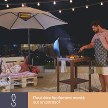 Chauffage de terrasse - à suspendre - 2000 W