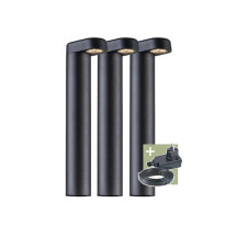Ludeco - Oskar - borne lumineuse - set (3 pcs) - 12 V - 150 lm - 1.5 W - blanc chaud