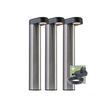 Ludeco - Arvid - borne lumineuse - set (3 pcs) - 12 V - 150 lm - 1.5 W - blanc chaud