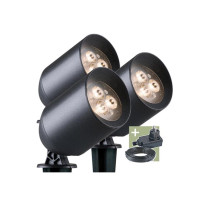 Ludeco - Stig - spot - set (3 pcs) - 12 V - 150 lm - 1.5 W - blanc chaud