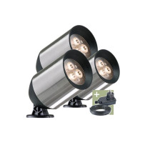 Ludeco - Fenor - spot - set (3 pcs) - 12 V - 150 lm - 1.5 W - blanc chaud