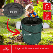 Sac de jardin Pop-Up, 123 L