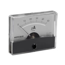 Amperemetre Analogique De Tableau 50µa Cc / 60 X 47Mm