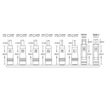 JEU DE 8 CONNECTEURS DC UNIVERSELS pour CONNECTEUR MÂLE 2.1 x 5.5 mm