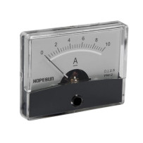 Amperemetre Analogique De Tableau 10A CC / 60 x 47mm
