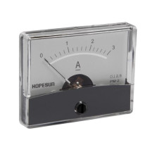 Amperemetre Analogique De Tableau 3A CC / 60 x 47mm