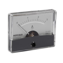 Amperemetre Analogique De Tableau 3A CC / 60 x 47mm