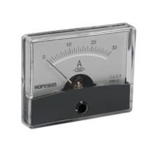 Amperemetre Analogique De Tableau 30A CC / 60 x 47mm