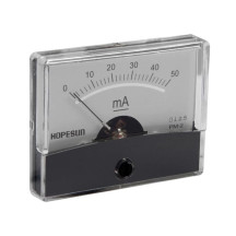 Amperemetre Analogique De Tableau 50mA CC / 60 x 47mm