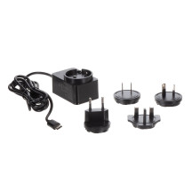 CHARGEUR COMPACT AVEC CONNEXION USB - 5 VCC - 2.5 A max. - 15 W max. - TYPE C - AVEC 4 FICHES DE VOYAGE