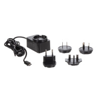 CHARGEUR COMPACT AVEC CONNEXION USB - 5 VCC - 2.5 A max. - 15 W max. - TYPE C - AVEC 4 FICHES DE VOYAGE
