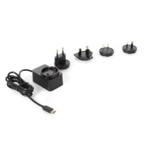 CHARGEUR COMPACT AVEC CONNEXION USB - 5 VCC - 2.5 A max. - 15 W max. - TYPE C - AVEC 4 FICHES DE VOYAGE