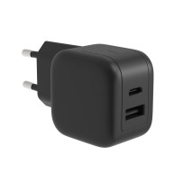 Chargeur USB rapide avec GaN Fast Technology - 2 sorties - USB-A & USB-C - 30W
