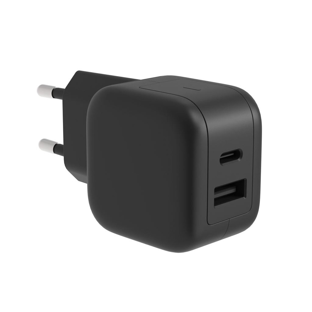 Chargeur USB rapide avec GaN Fast Technology - 2 sorties - USB-A & USB-C - 30W