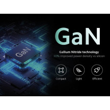Chargeur USB rapide avec GaN Fast Technology - 2 sorties - USB-A & USB-C - 30W