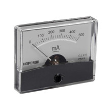 Amperemetre Analogique De Tableau 500mA CC / 60 x 47mm