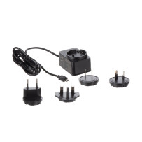 CHARGEUR UNIVERSEL AVEC CONNEXION MICRO USB - 5 V - 2.5 A avec 4 fiches de voyage