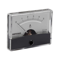 Amperemetre Analogique De Tableau 5A CC / 60 x 47mm