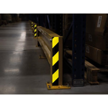 Bande réfléchissante 5cm x 10m - Noir/Jaune