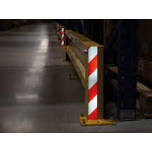 Adhésif réfléchissant 5cm x 10m - Rouge/Blanc
