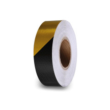 Adhésif réfléchissant en nid d'abeille 5cm x 5m - Noir/Jaune