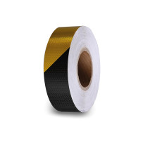 Adhésif réfléchissant en nid d'abeille 5cm x 5m - Noir/Jaune