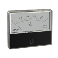 Amperemetre Analogique De Tableau 1A CC / 70 x 60mm