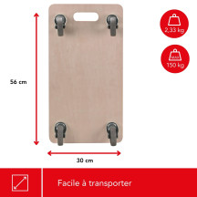 TRANSPORTEUR DE MEUBLES - 56 x 30 cm - CHARGE MAX. 150 kg