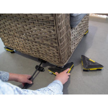 TRANSPORTEUR DE MEUBLES - RENFORCÉ - CHARGE MAX. 100 kg - 23 x 17 x 5,2 cm - 4 pcs