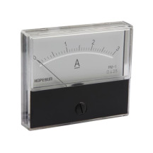 Amperemetre Analogique De Tableau 3A CC / 70 x 60mm