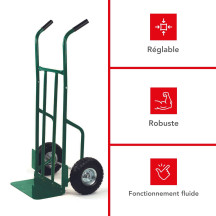 Chariot à bois - charge max. 250 kg