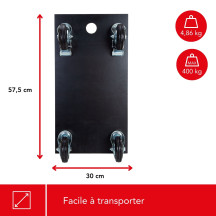 TRANSPORTEUR DE MEUBLES - 575 x 300 mm - CHARGE MAX. 400 kg