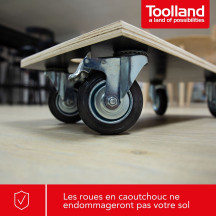 TRANSPORTEUR DE MEUBLES - 575 x 300 mm - CHARGE MAX. 400 kg