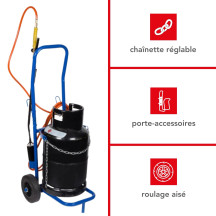 Chariot porte-bouteille de gaz