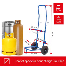 Chariot porte-bouteille de gaz