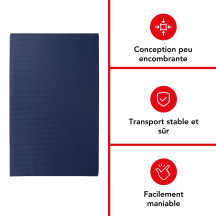 SUPPORT ROULANT POUR MEUBLES - RECTANGULAIRE - 650 x 400 mm - CHARGE MAX. 400 kg