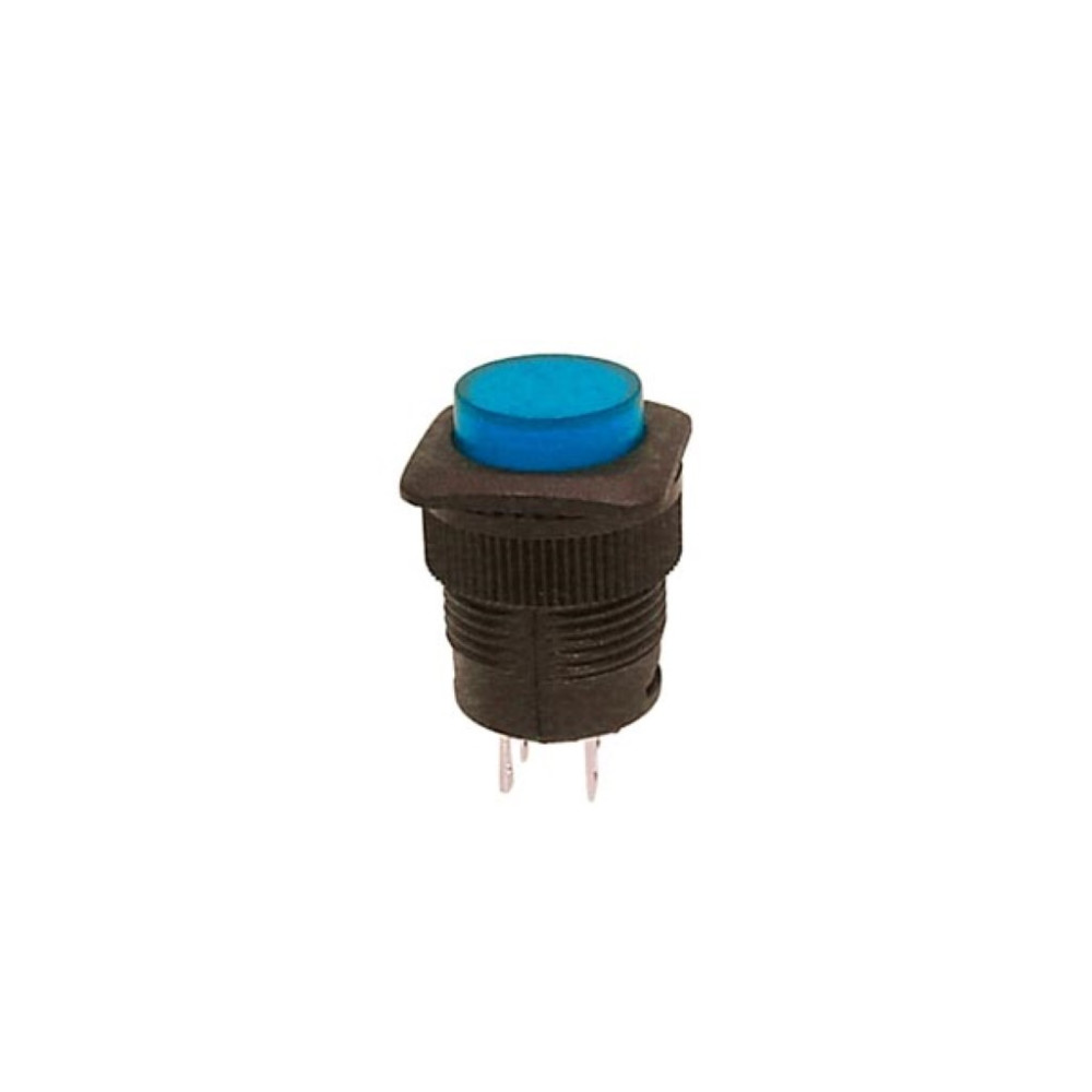 BOUTON-POUSSOIR OFF-(ON) AVEC LED BLEUE